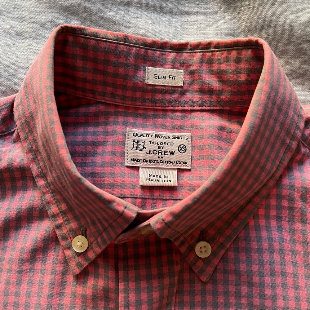 J.Crew Factory gingham shirt XS